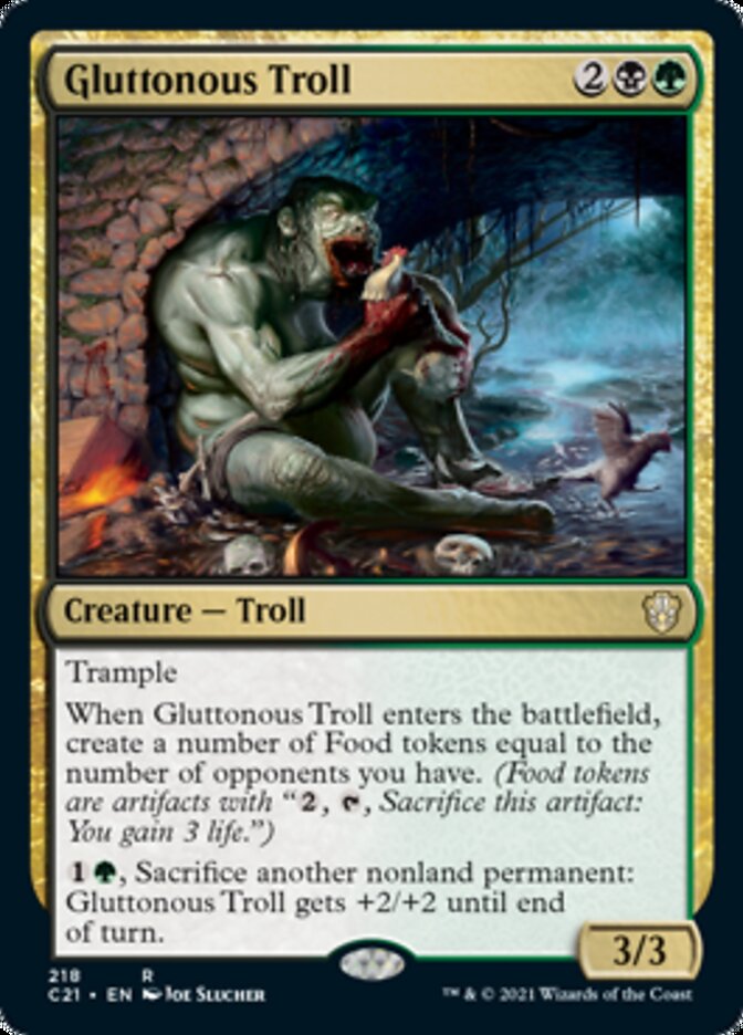 Gluttonous Troll [Commander 2021] | Card Merchant Takapuna
