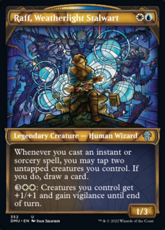 Raff, Weatherlight Stalwart (Showcase Textured) [Dominaria United] | Card Merchant Takapuna