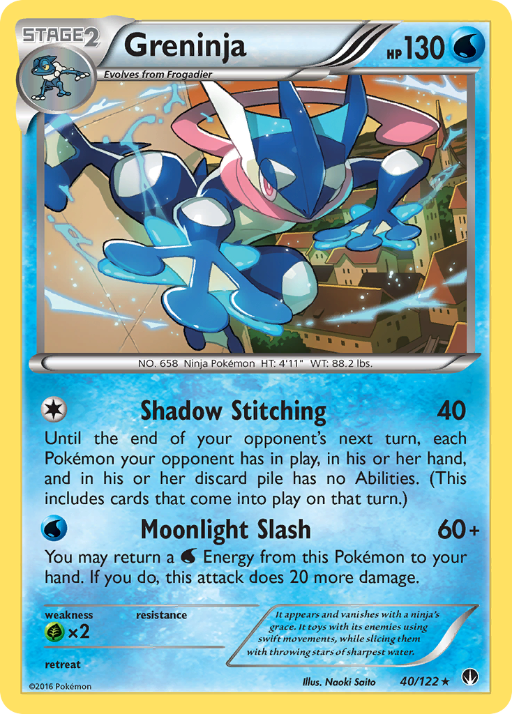 Greninja (40/122) [XY: BREAKpoint] | Card Merchant Takapuna