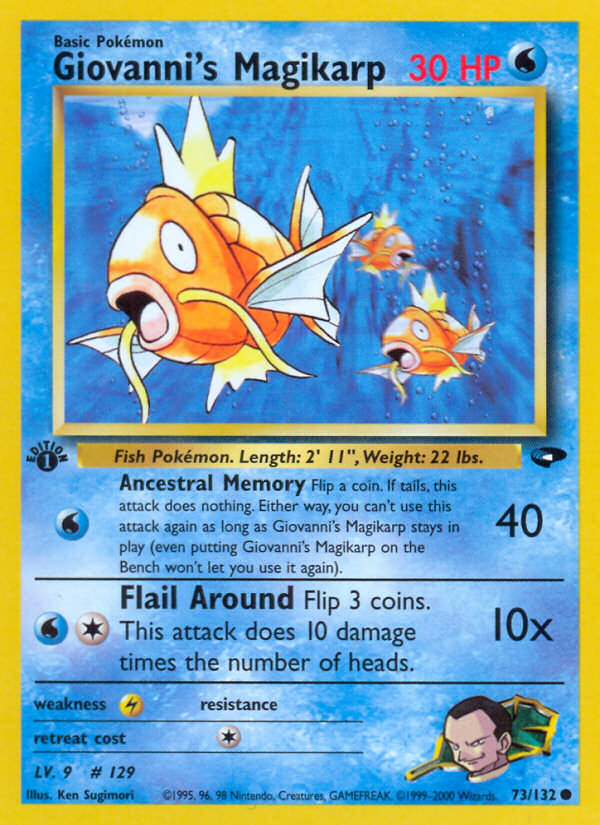 Giovanni's Magikarp (73/132) [Gym Challenge 1st Edition] | Card Merchant Takapuna
