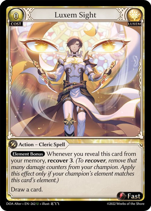 Luxem Sight (262) [Dawn of Ashes: Alter Edition] | Card Merchant Takapuna