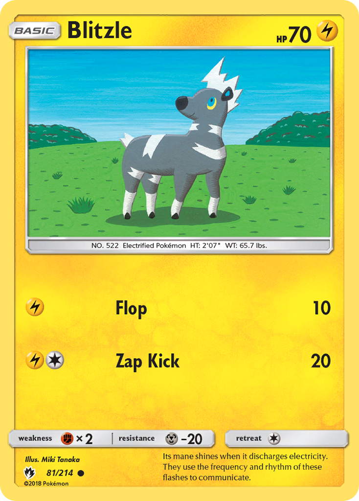 Blitzle (81/214) [Sun & Moon: Lost Thunder] | Card Merchant Takapuna