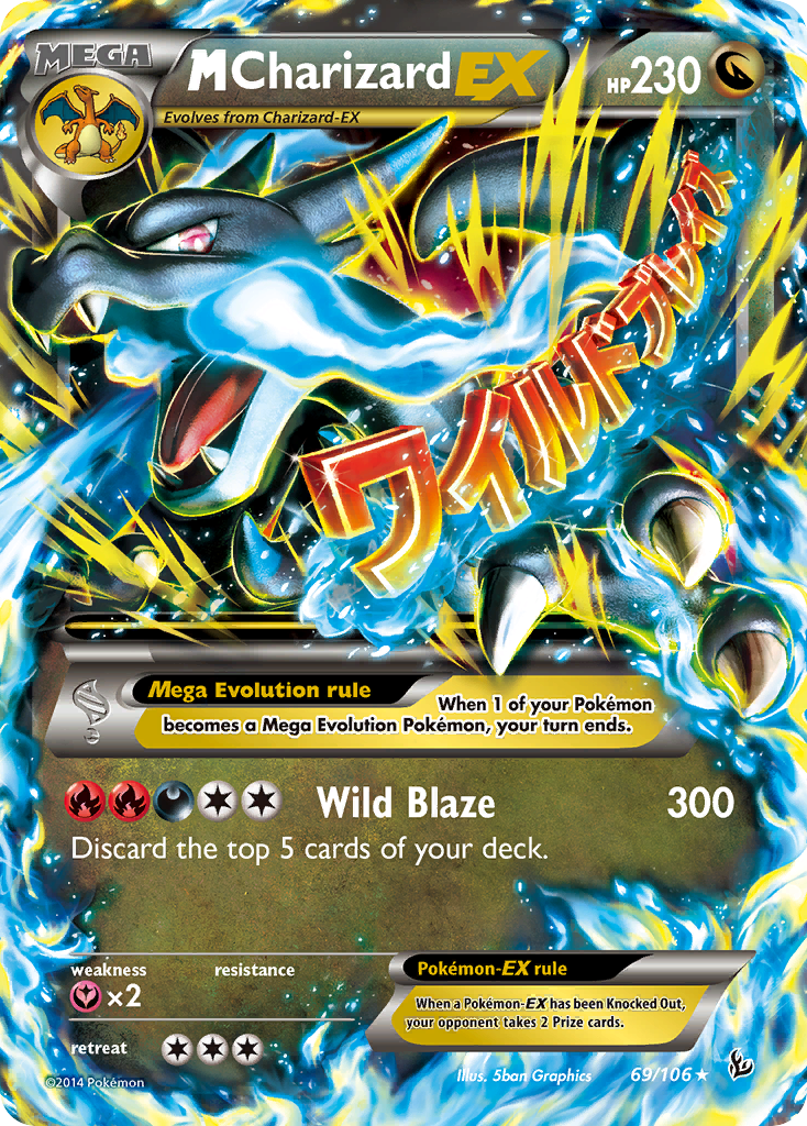 M Charizard EX (69/106) [XY: Flashfire] | Card Merchant Takapuna