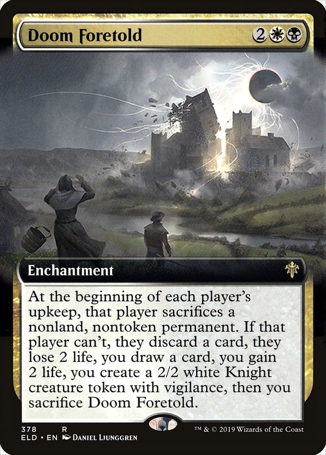 Doom Foretold (Extended Art) [Throne of Eldraine] | Card Merchant Takapuna