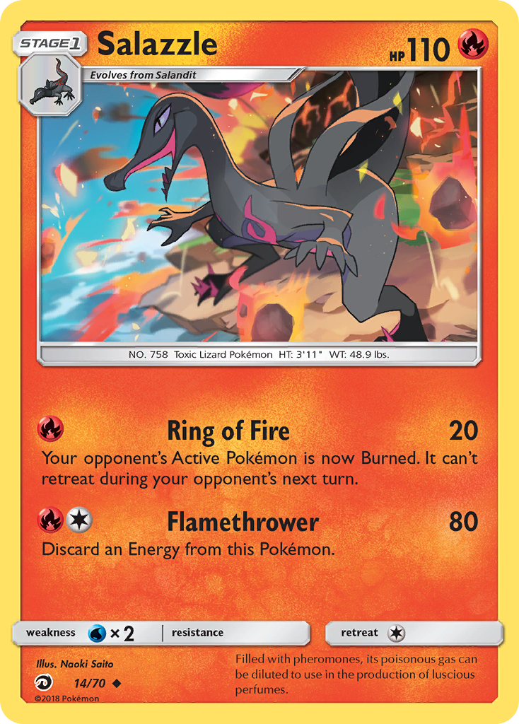 Salazzle (14/70) [Sun & Moon: Dragon Majesty] | Card Merchant Takapuna