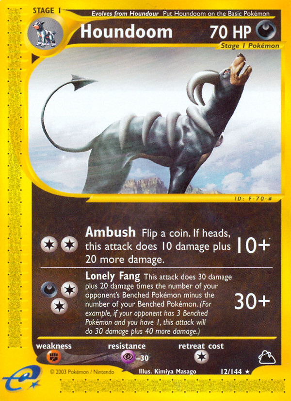 Houndoom (12/144) [Skyridge] | Card Merchant Takapuna