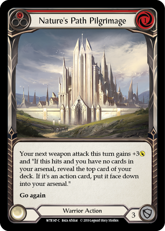 Nature's Path Pilgrimage (Red) [WTR147-C] (Welcome to Rathe)  Alpha Print Normal | Card Merchant Takapuna