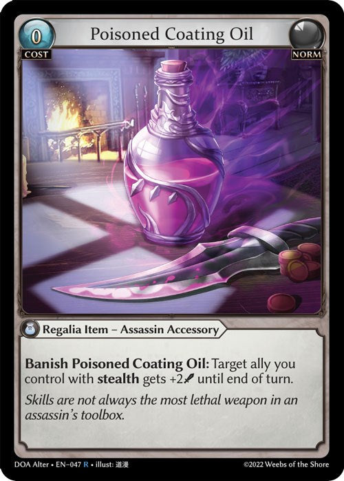 Poisoned Coating Oil (047) [Dawn of Ashes: Alter Edition] | Card Merchant Takapuna