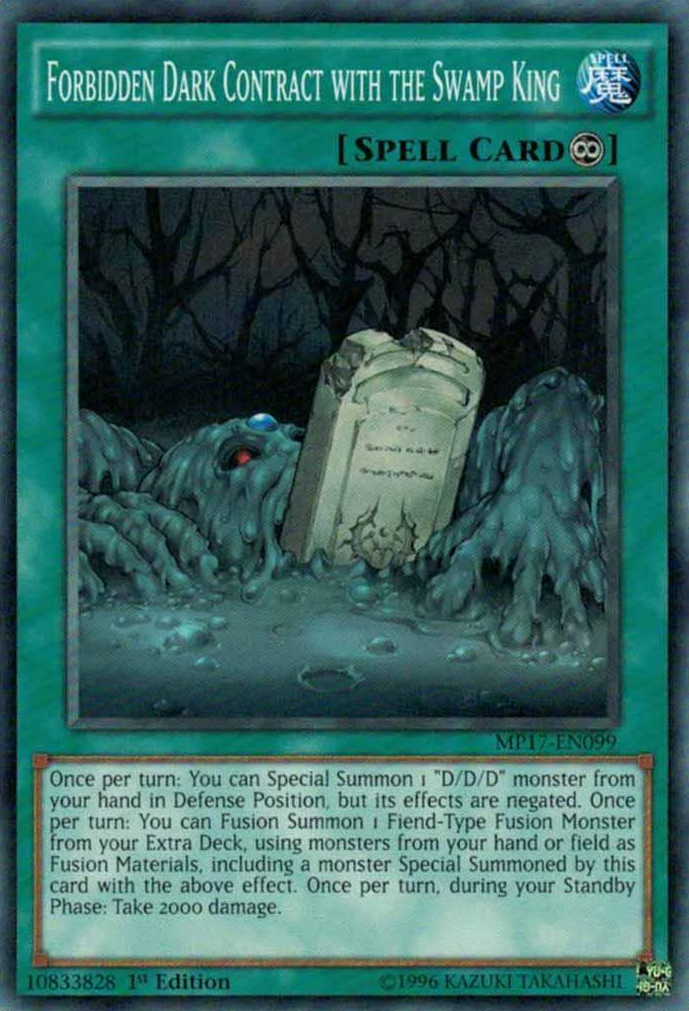 Forbidden Dark Contract with the Swamp King [MP17-EN099] Common | Card Merchant Takapuna