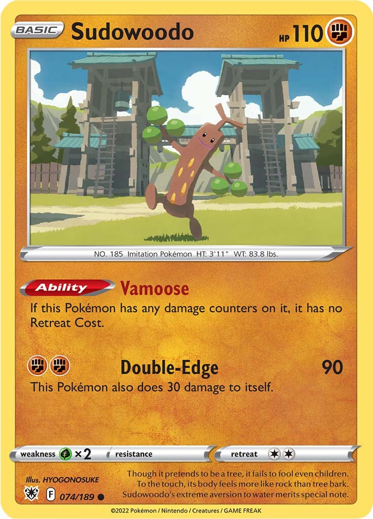 Sudowoodo (074/189) [Sword & Shield: Astral Radiance] | Card Merchant Takapuna