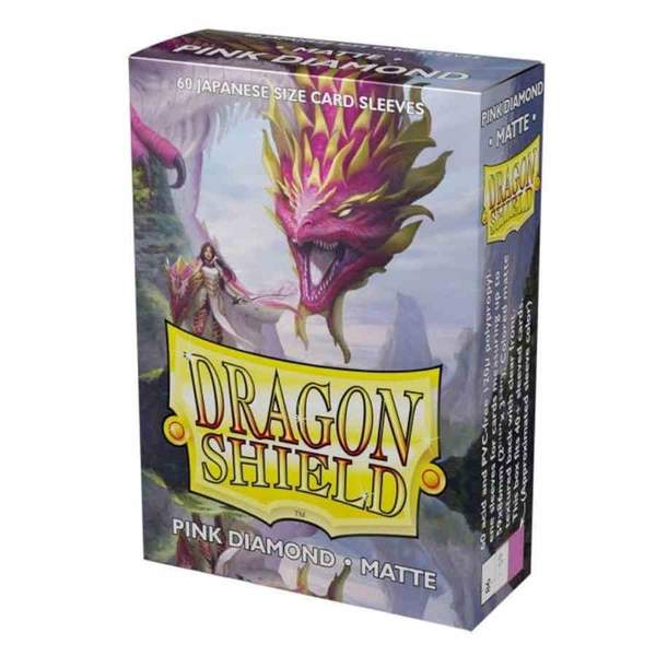 Dragonshield Mini Sleeves - Pink Diamond Matte | Card Merchant Takapuna