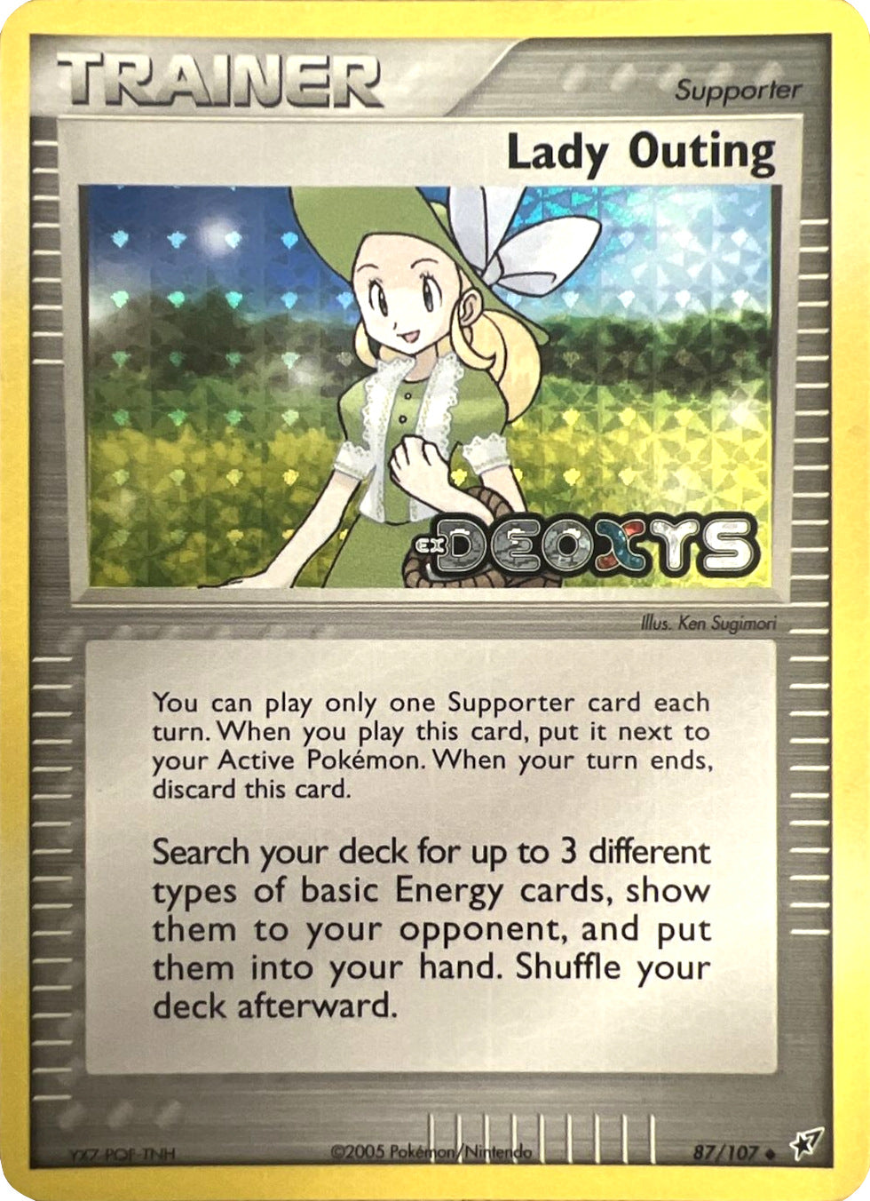 Lady Outing (87/107) (Stamped) [EX: Deoxys] | Card Merchant Takapuna