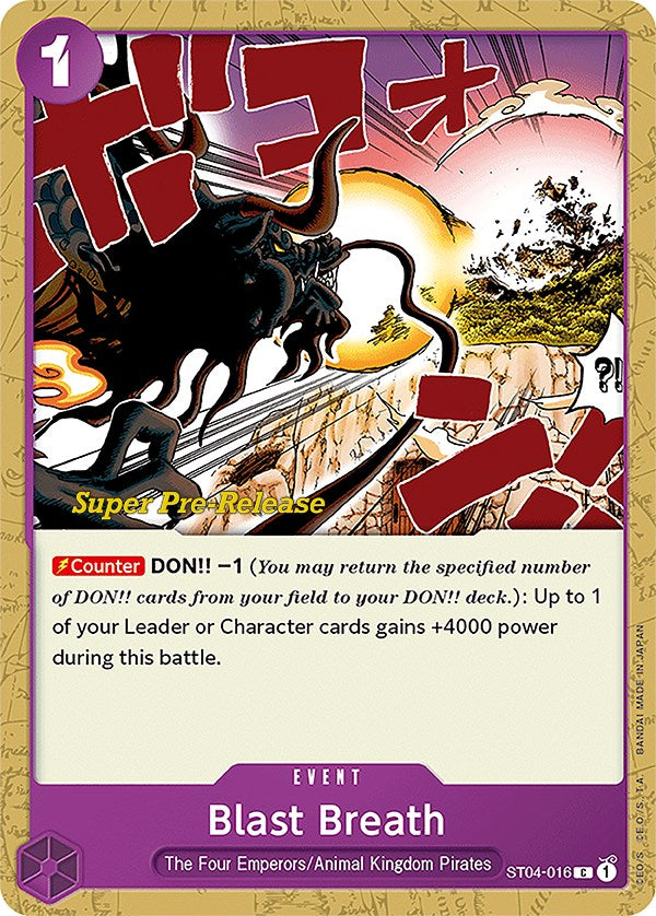 Blast Breath [Super Pre-Release Starter Deck: Animal Kingdom Pirates] | Card Merchant Takapuna