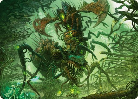 Skyscythe Engulfer Art Card [Phyrexia: All Will Be One Art Series] | Card Merchant Takapuna