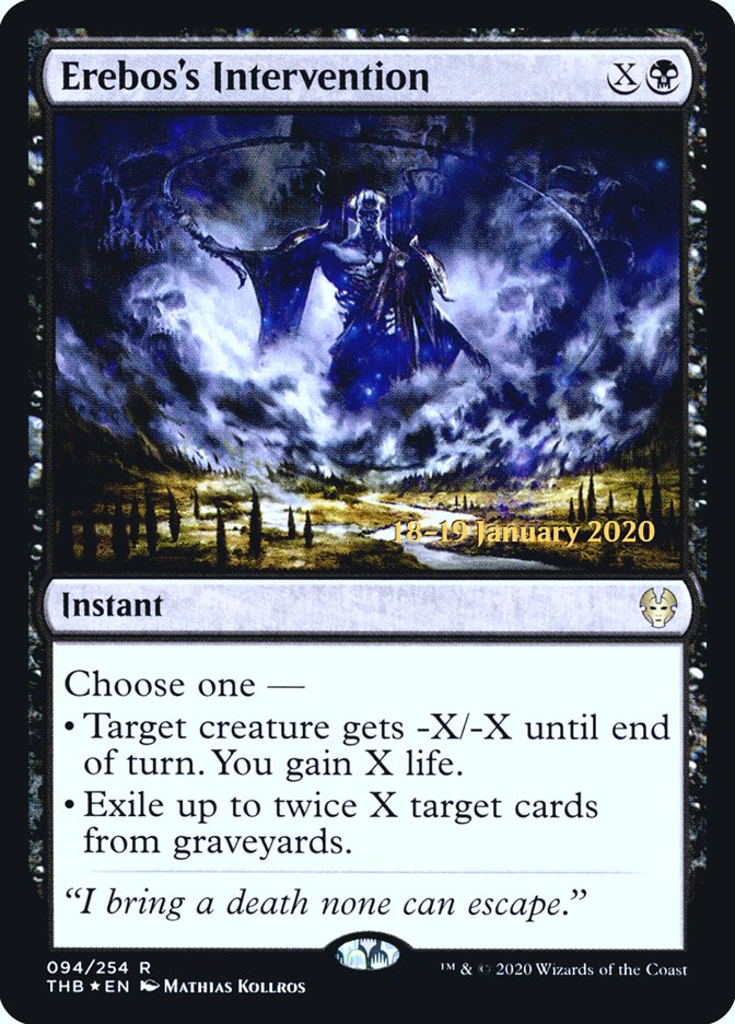 Erebos's Intervention [Theros Beyond Death Prerelease Promos] | Card Merchant Takapuna