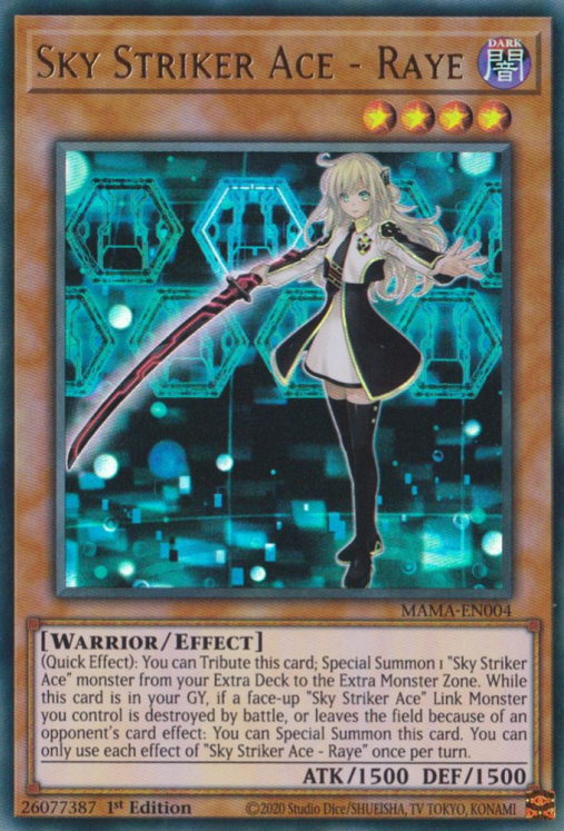 Sky Striker Ace - Raye [MAMA-EN004] Ultra Rare | Card Merchant Takapuna