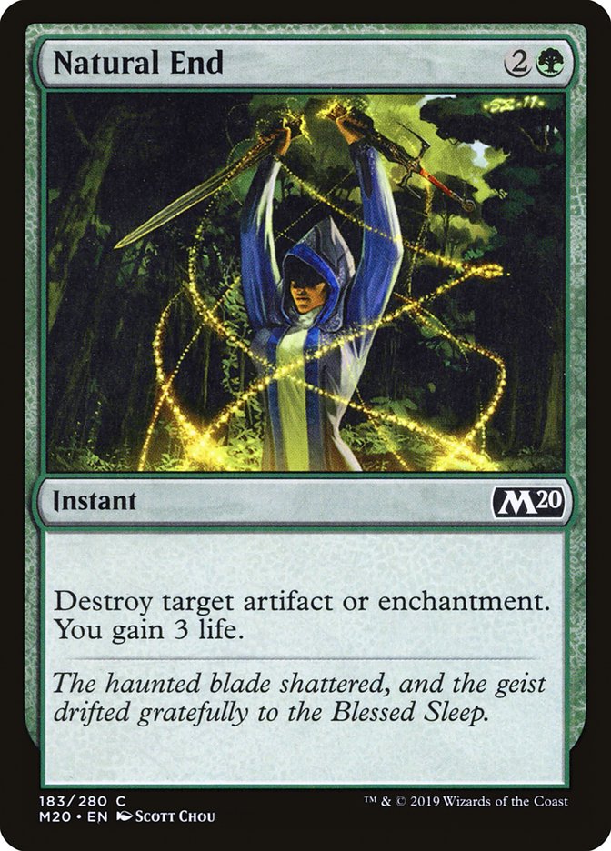 Natural End [Core Set 2020] | Card Merchant Takapuna