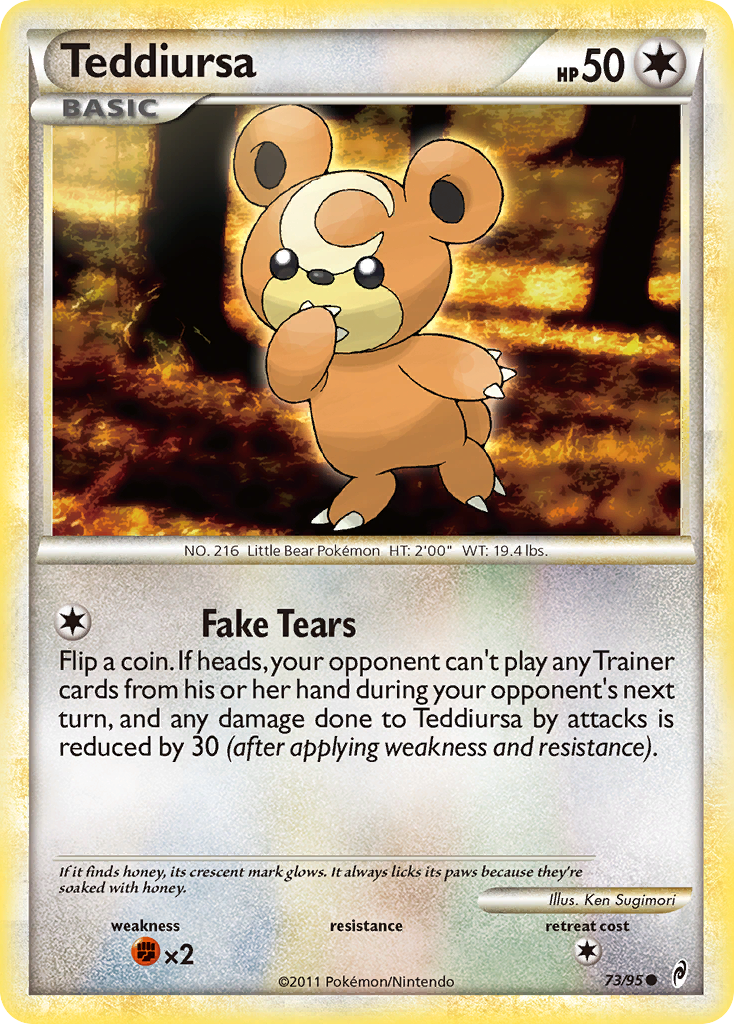 Teddiursa (73/95) [HeartGold & SoulSilver: Call of Legends] | Card Merchant Takapuna