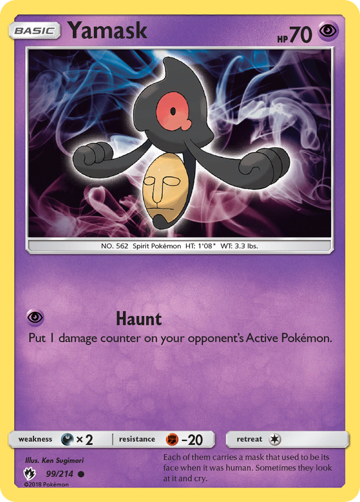 Yamask (99/214) [Sun & Moon: Lost Thunder] | Card Merchant Takapuna