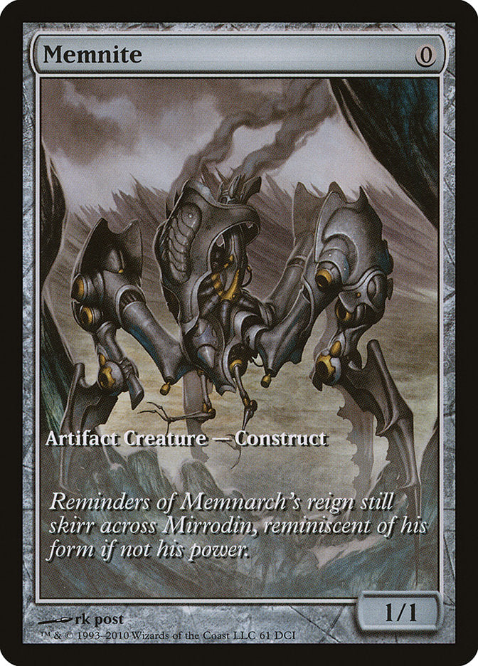 Memnite (Game Day) (Extended Art) [Scars of Mirrodin Promos] | Card Merchant Takapuna