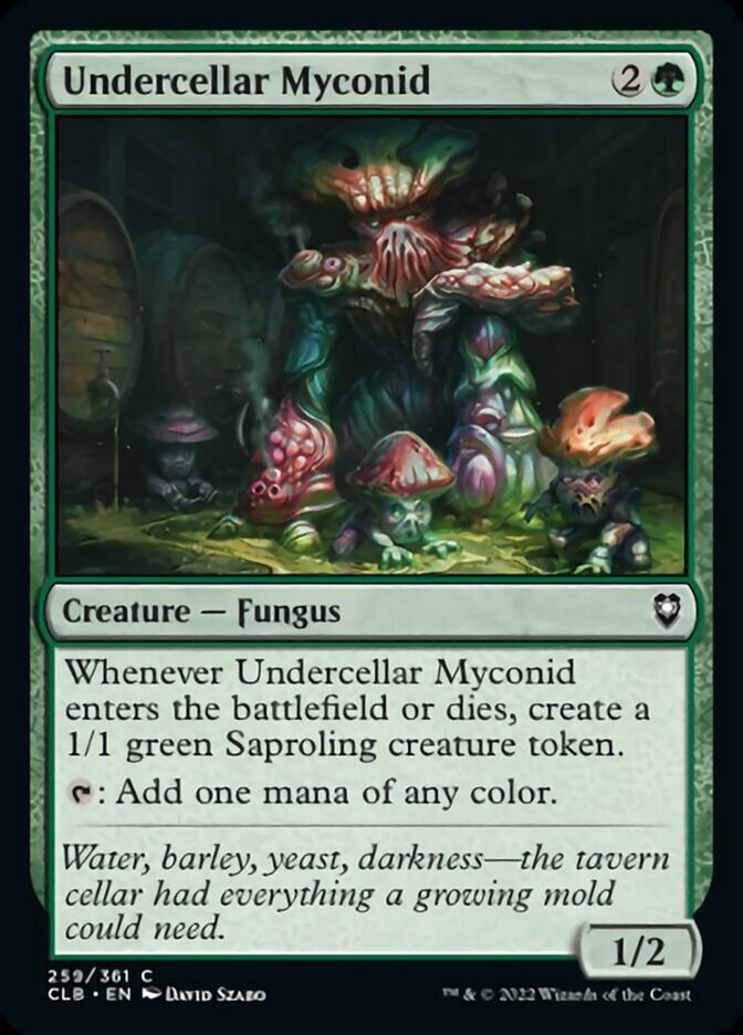 Undercellar Myconid [Commander Legends: Battle for Baldur's Gate] | Card Merchant Takapuna