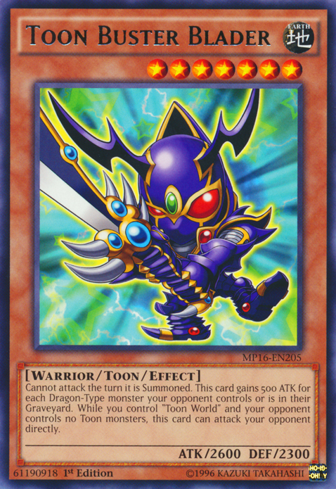 Toon Buster Blader [MP16-EN205] Rare | Card Merchant Takapuna