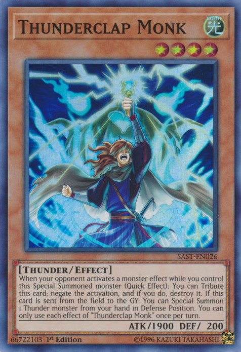 Thunderclap Monk [SAST-EN026] Super Rare | Card Merchant Takapuna