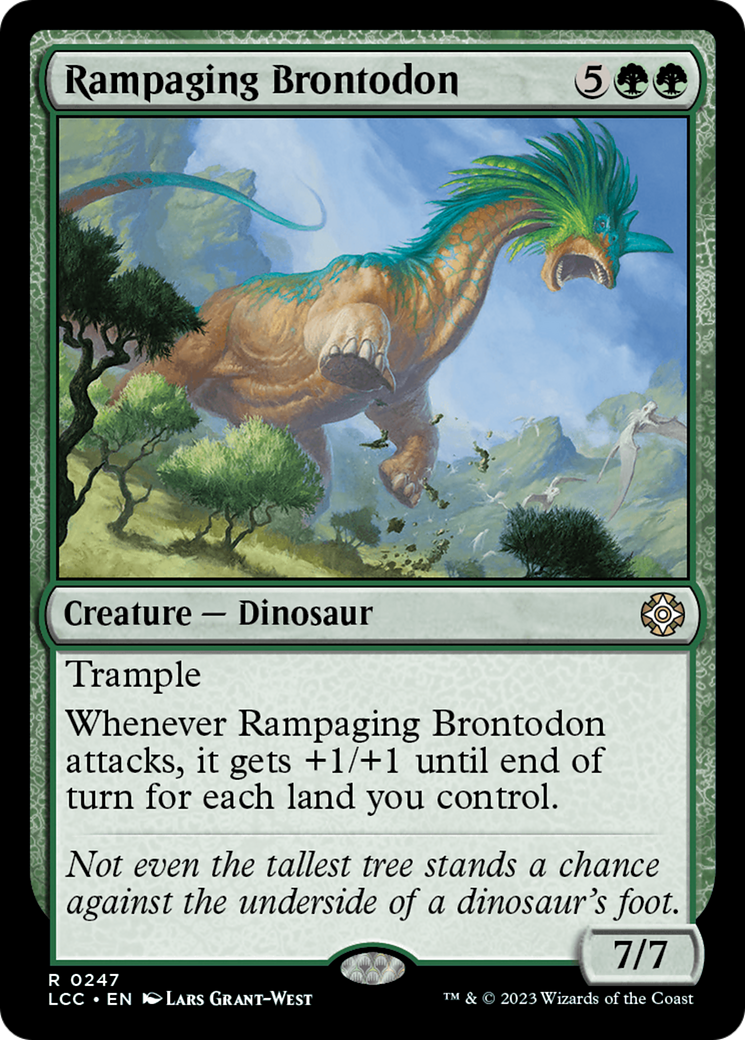 Rampaging Brontodon [The Lost Caverns of Ixalan Commander] | Card Merchant Takapuna