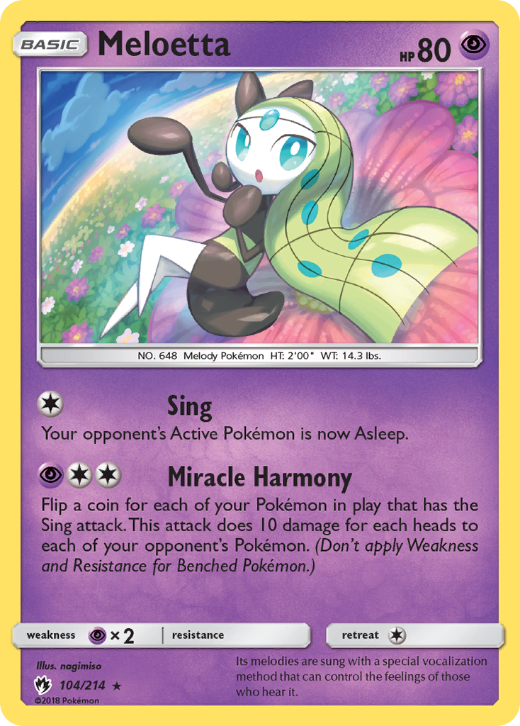 Meloetta (104/214) [Sun & Moon: Lost Thunder] | Card Merchant Takapuna