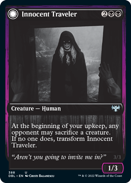 Innocent Traveler // Malicious Invader [Innistrad: Double Feature] | Card Merchant Takapuna