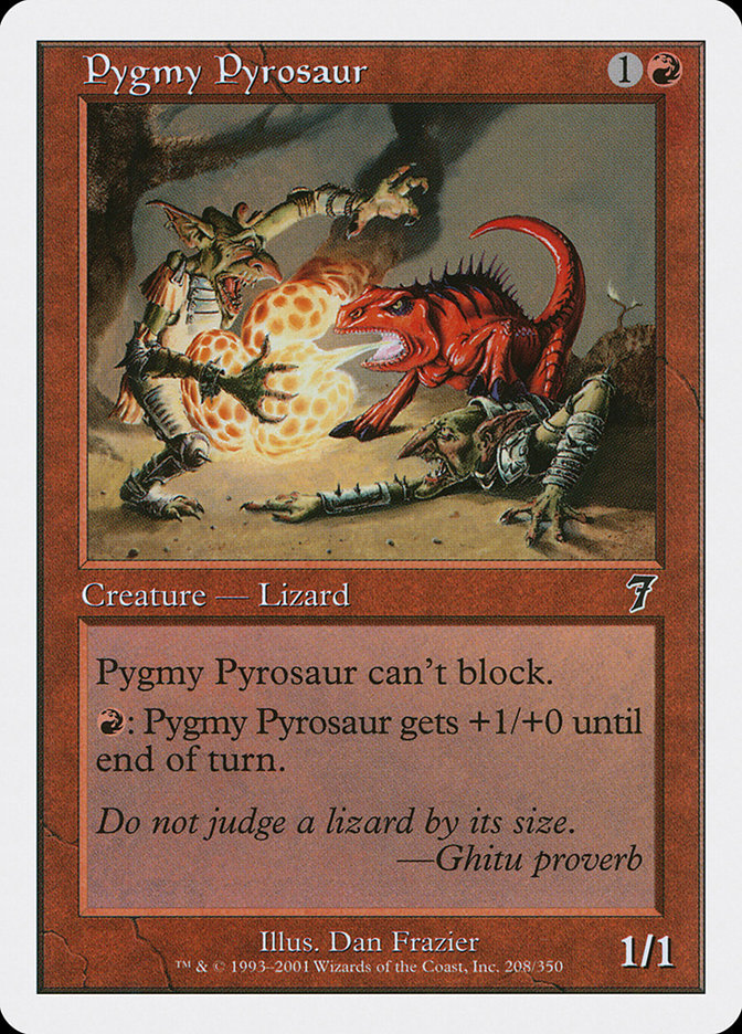 Pygmy Pyrosaur [Seventh Edition] | Card Merchant Takapuna
