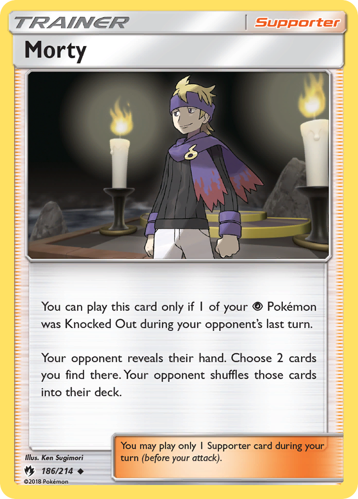 Morty (186/214) [Sun & Moon: Lost Thunder] | Card Merchant Takapuna