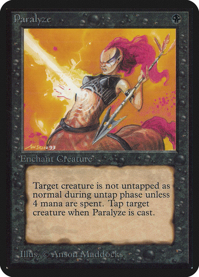 Paralyze [Alpha Edition] | Card Merchant Takapuna