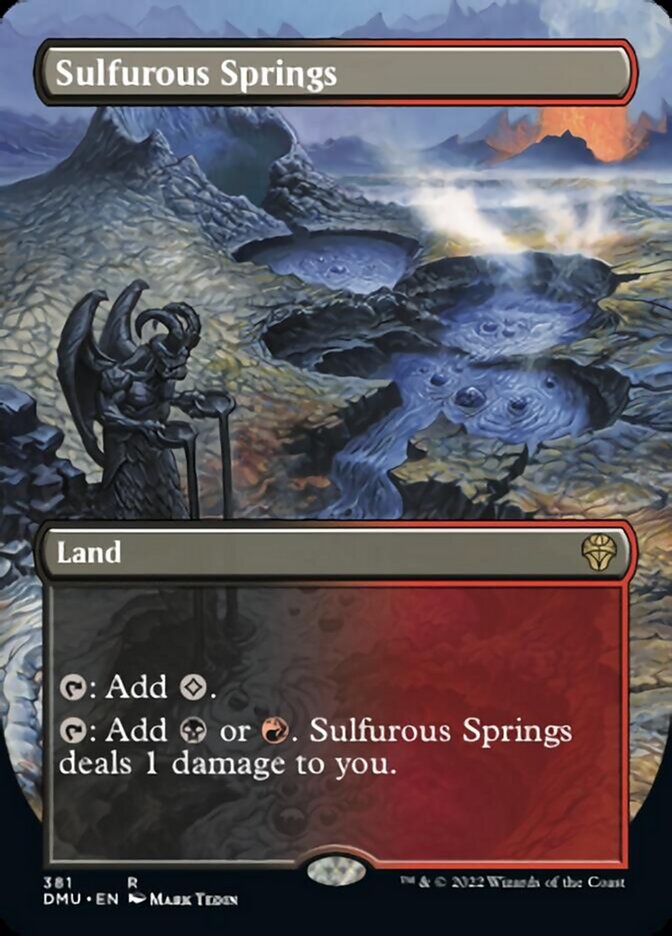 Sulfurous Springs (Borderless Alternate Art) [Dominaria United] | Card Merchant Takapuna