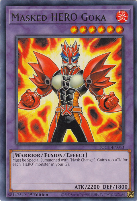 Masked Hero Goka [TOCH-EN043] Rare | Card Merchant Takapuna