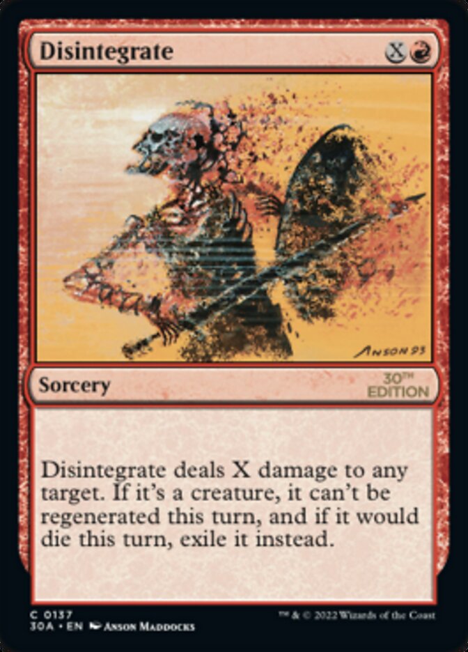 Disintegrate [30th Anniversary Edition] | Card Merchant Takapuna