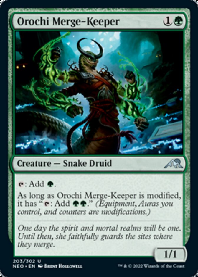 Orochi Merge-Keeper [Kamigawa: Neon Dynasty] | Card Merchant Takapuna