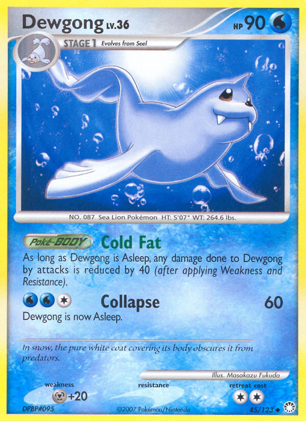 Dewgong (45/123) [Diamond & Pearl: Mysterious Treasures] | Card Merchant Takapuna
