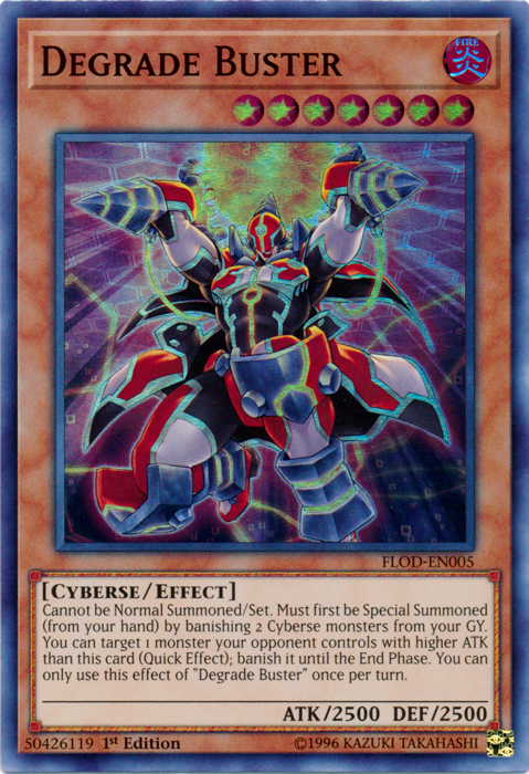 Degrade Buster [FLOD-EN005] Super Rare | Card Merchant Takapuna