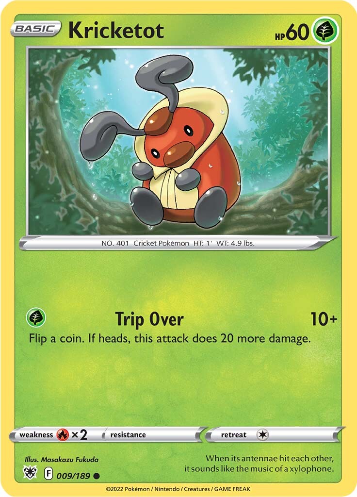 Kricketot (009/189) [Sword & Shield: Astral Radiance] | Card Merchant Takapuna