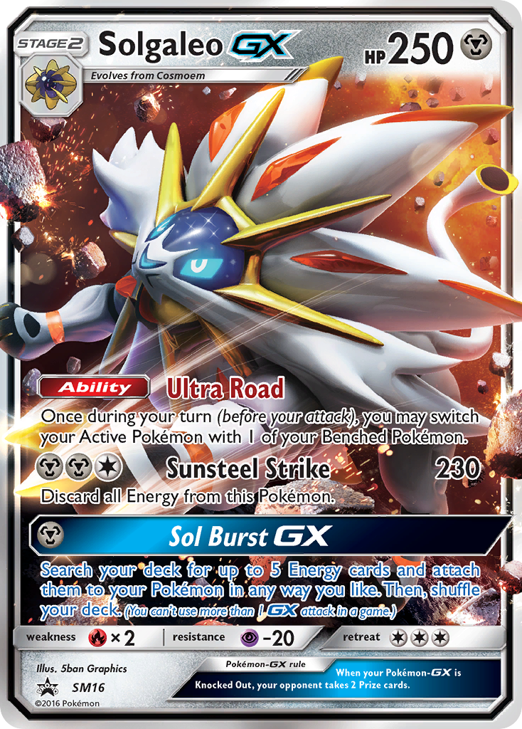 Solgaleo GX (SM16) [Sun & Moon: Black Star Promos] | Card Merchant Takapuna