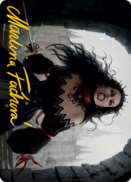 Voldaren Stinger Art Card (Gold-Stamped Signature) [Innistrad: Midnight Hunt Art Series] | Card Merchant Takapuna