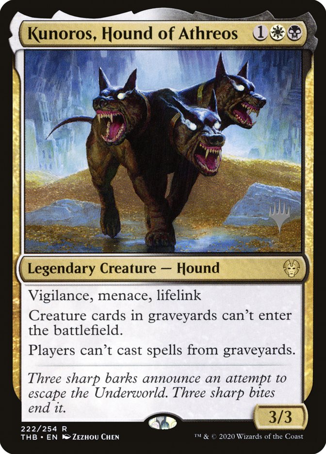 Kunoros, Hound of Athreos (Promo Pack) [Theros Beyond Death Promos] | Card Merchant Takapuna