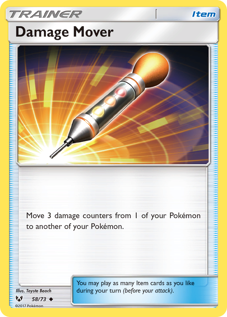 Damage Mover (58/73) [Sun & Moon: Shining Legends] | Card Merchant Takapuna