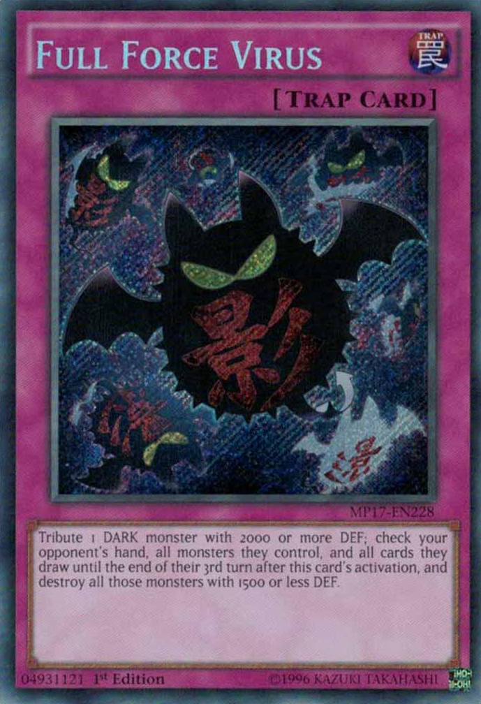 Full Force Virus [MP17-EN228] Secret Rare | Card Merchant Takapuna