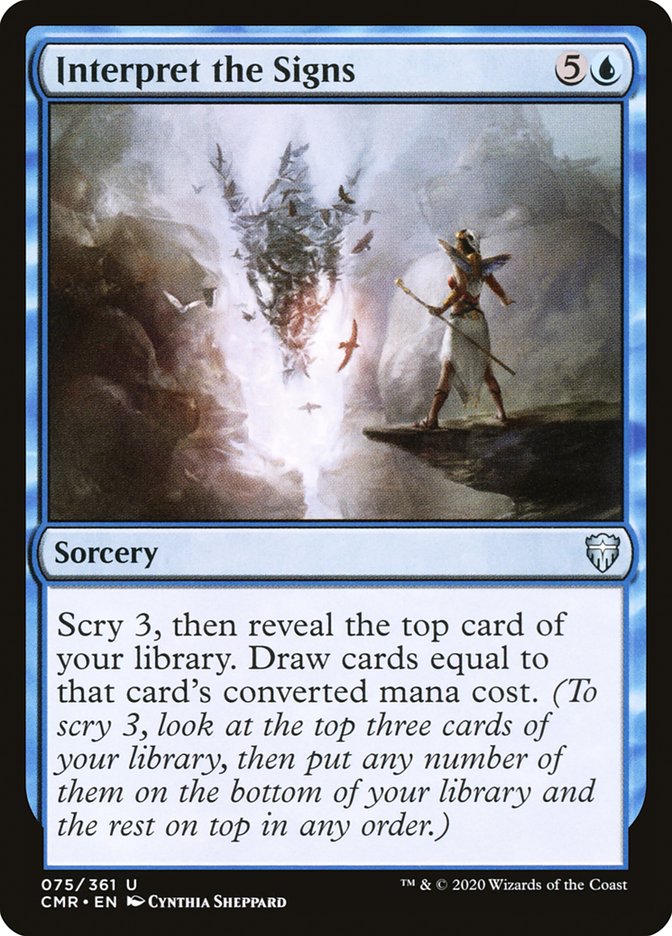 Interpret the Signs [Commander Legends] | Card Merchant Takapuna