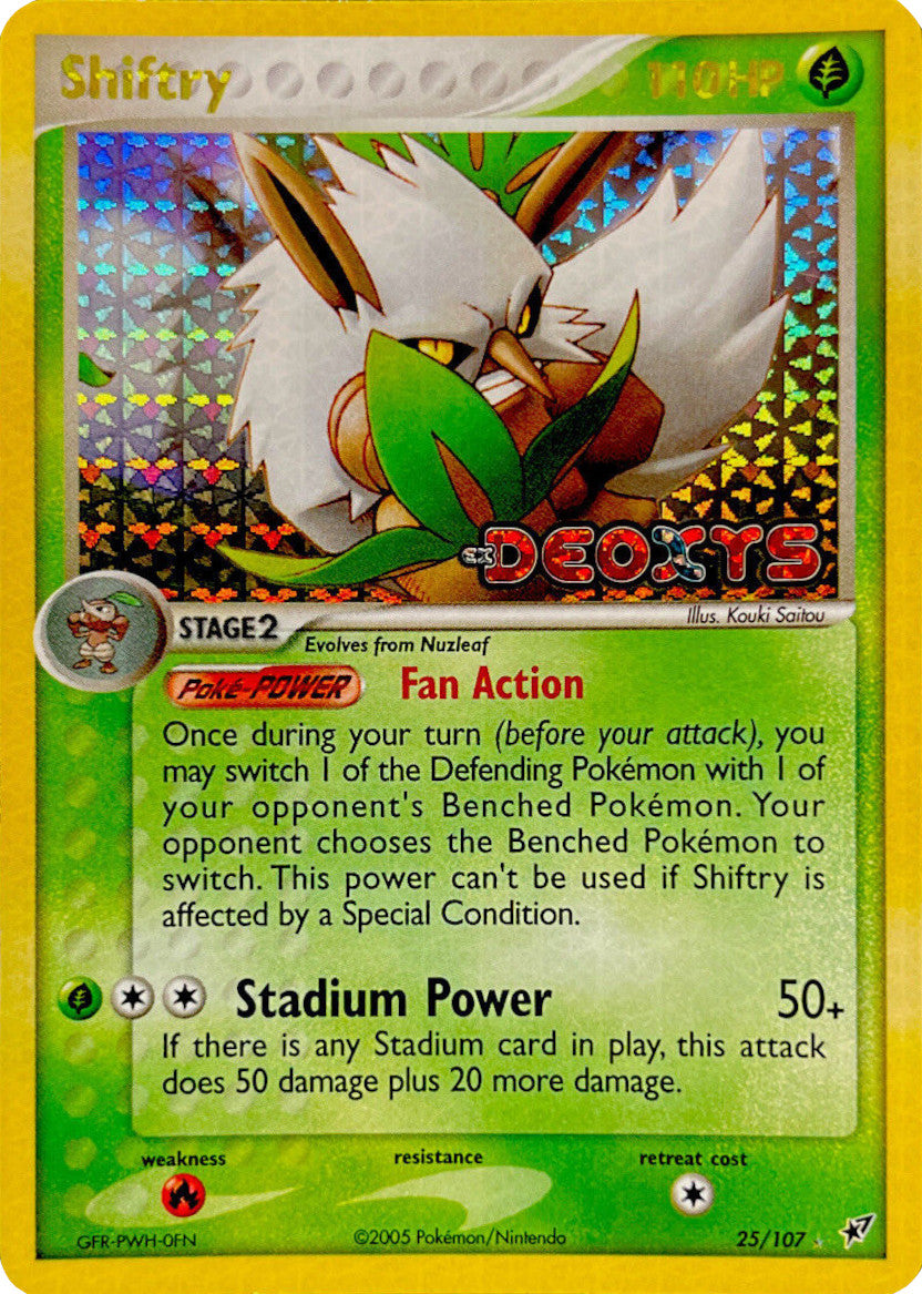 Shiftry (25/107) (Stamped) [EX: Deoxys] | Card Merchant Takapuna