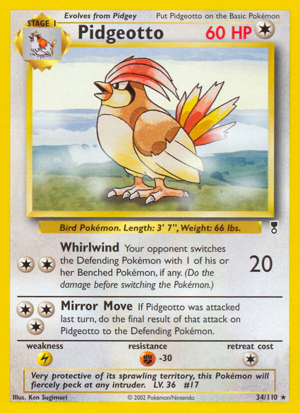 Pidgeotto (34/110) [Legendary Collection] | Card Merchant Takapuna