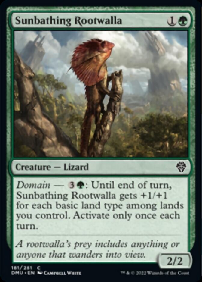 Sunbathing Rootwalla [Dominaria United] | Card Merchant Takapuna