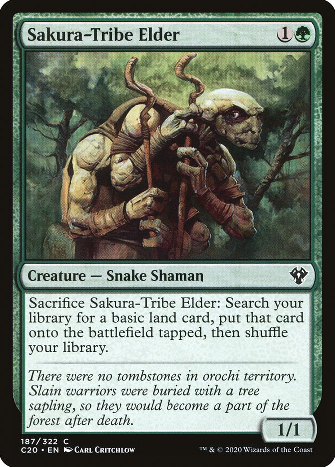Sakura-Tribe Elder [Commander 2020] | Card Merchant Takapuna